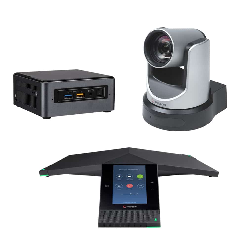 Zoom Rooms Kit - Polycom Trio 8800 + EagleEye IV USB Camera & Intel NUC