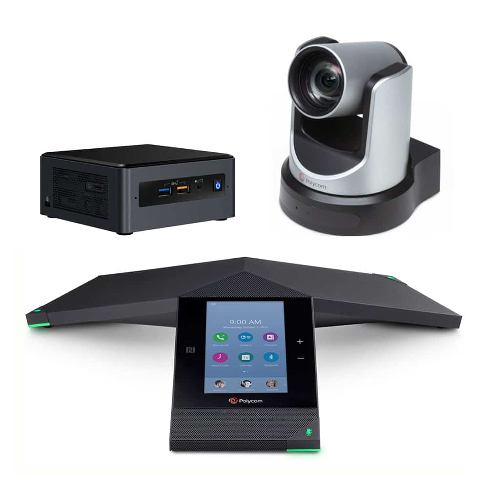 Zoom Rooms Kit - Polycom Trio 8800 + EagleEye IV USB Camera + Intel NUC Mini PC