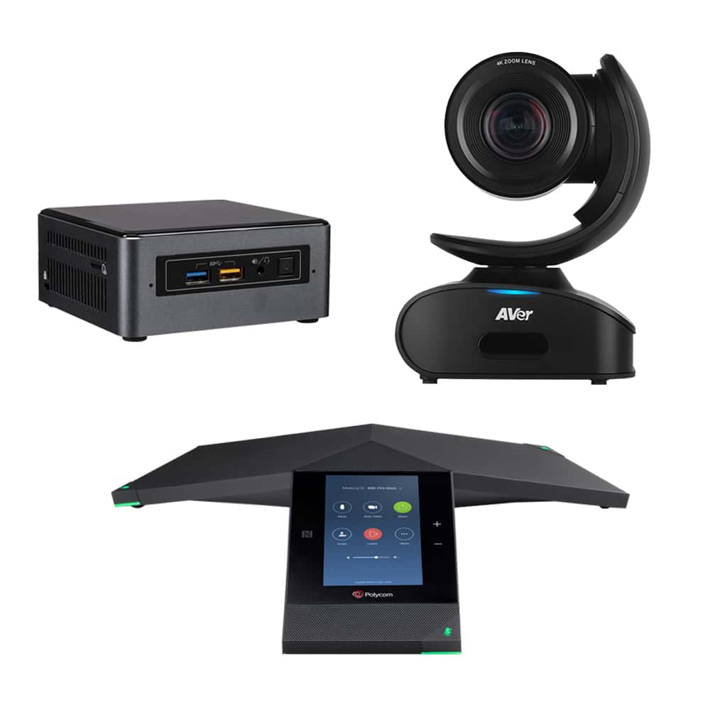 Zoom Rooms Kit - Polycom Trio + AVer CAM540 & Intel Nuc