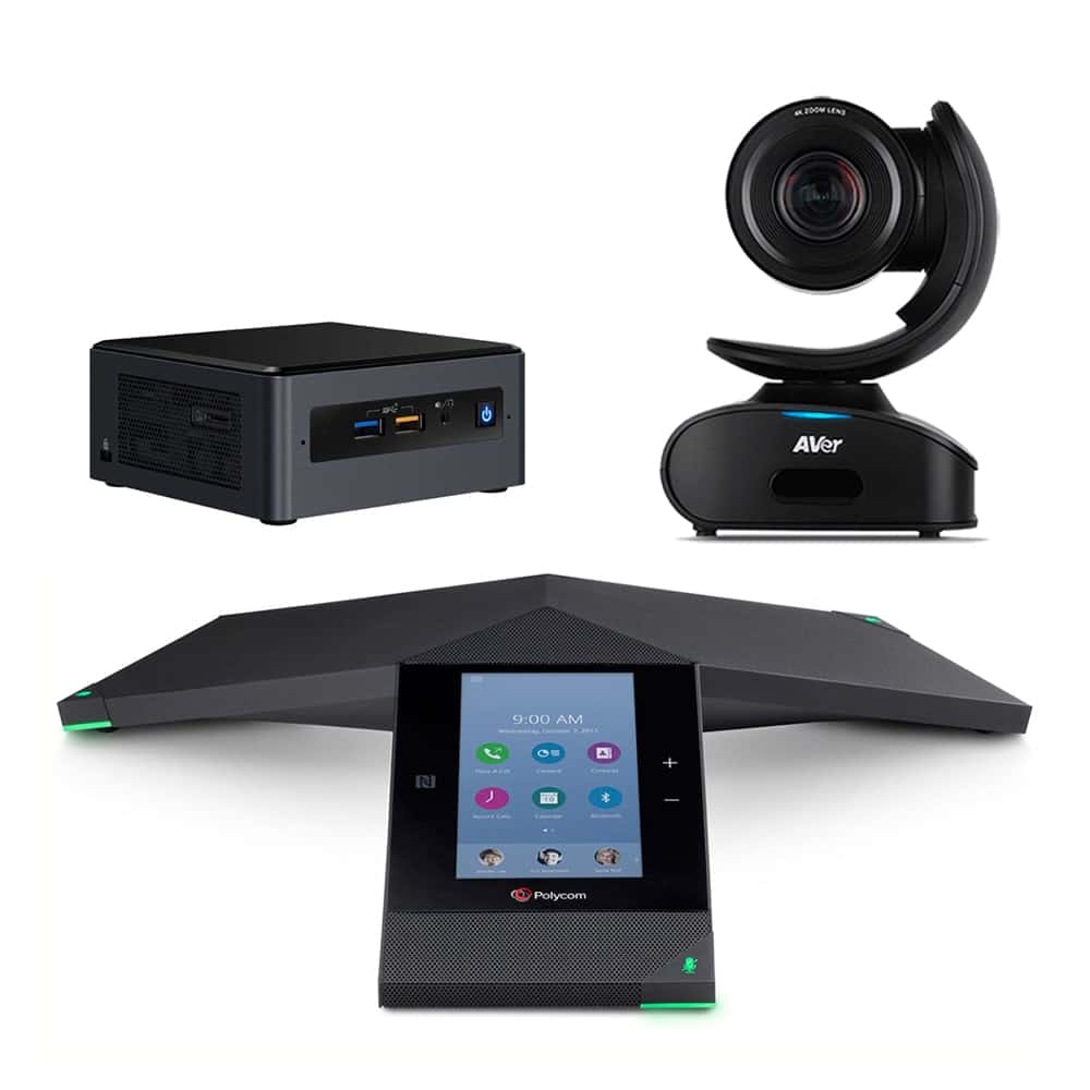 Zoom Rooms Kit - Polycom Trio 8800 + AVer CAM540 + Intel NUC Mini PC